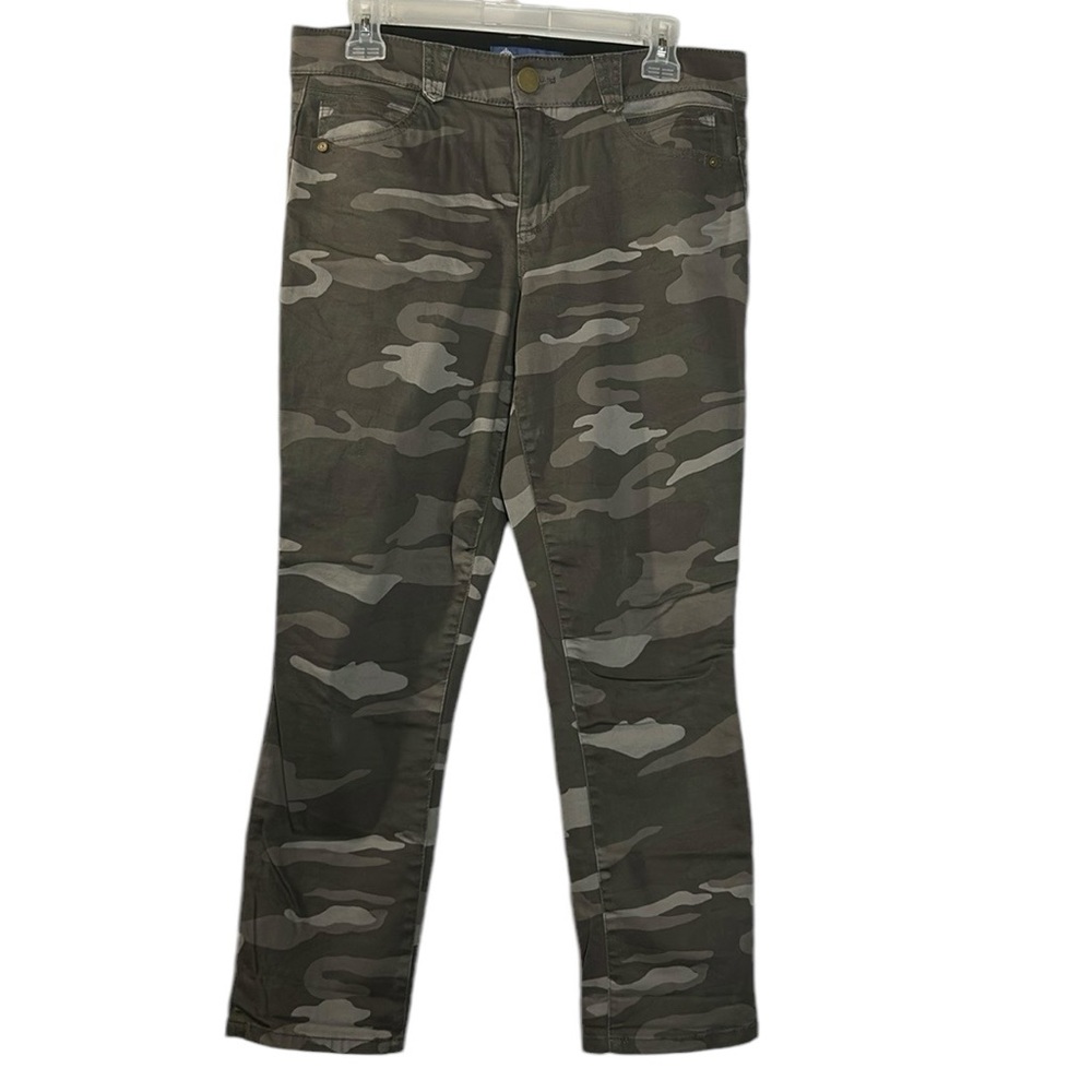 Democracy AB Technology Jeans Womens Size 10 Gray Camo Grey Skinny Stretch